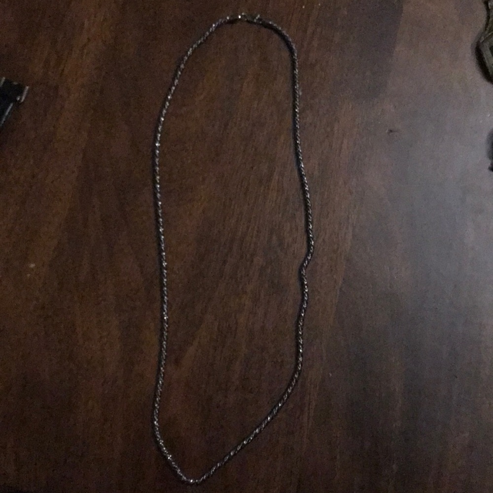Long Silver Rope Chain